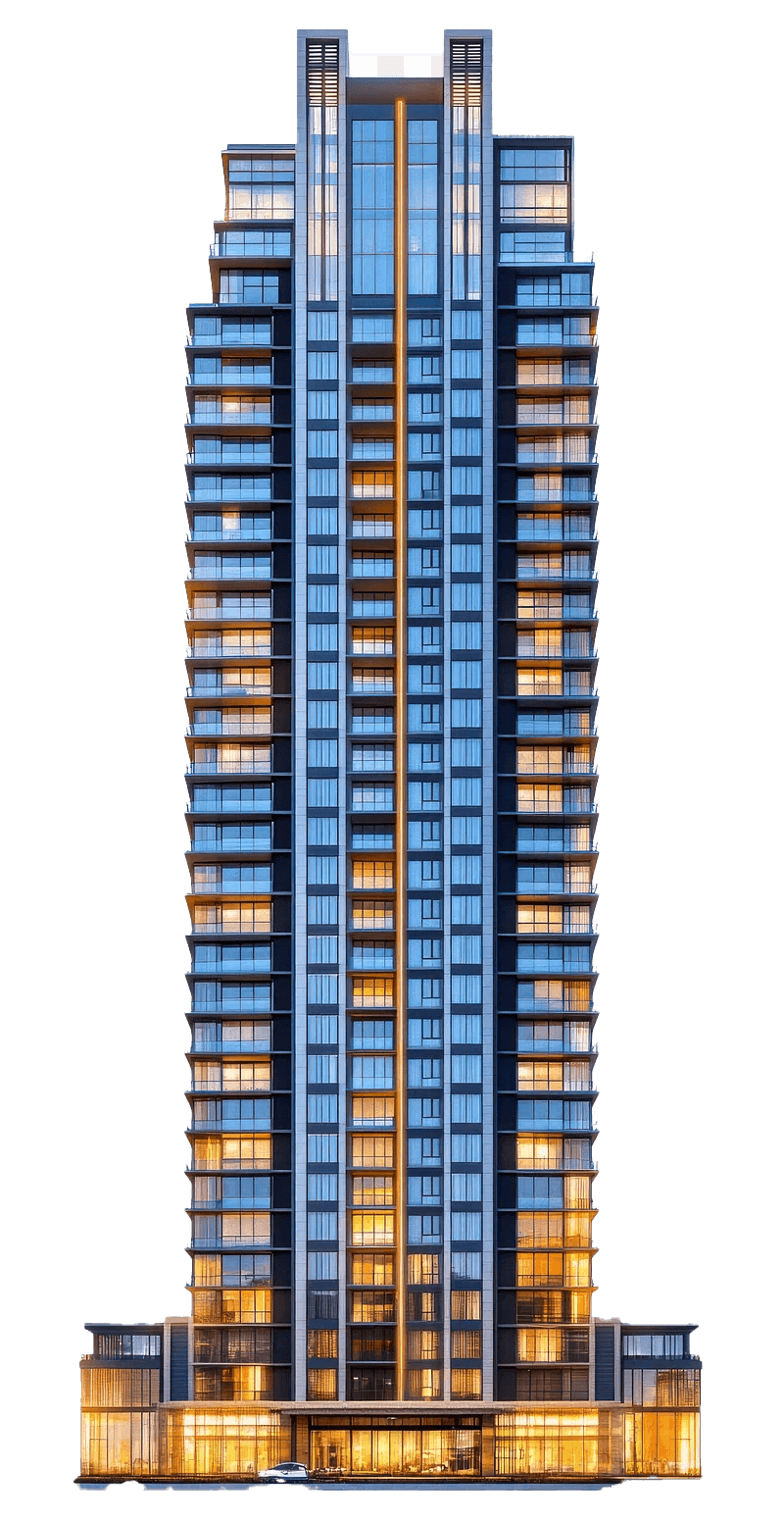 Modern glass office building